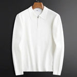 Polo Neck Ribbed Knit Pullover for Men - View 6