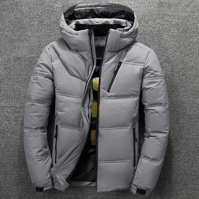 Puffer Jacket with Hood for Men