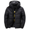 Puffer Jacket with Hood for Men - Black
