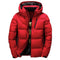 Puffer Jacket with Hood for Men - Red