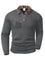 Quilted Grid Polo Shirt for Men - Grey