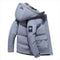 Quilted Hooded Puffer Jacket for Men - Grey