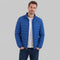 Quilted Puffer Jacket for Men - Blue