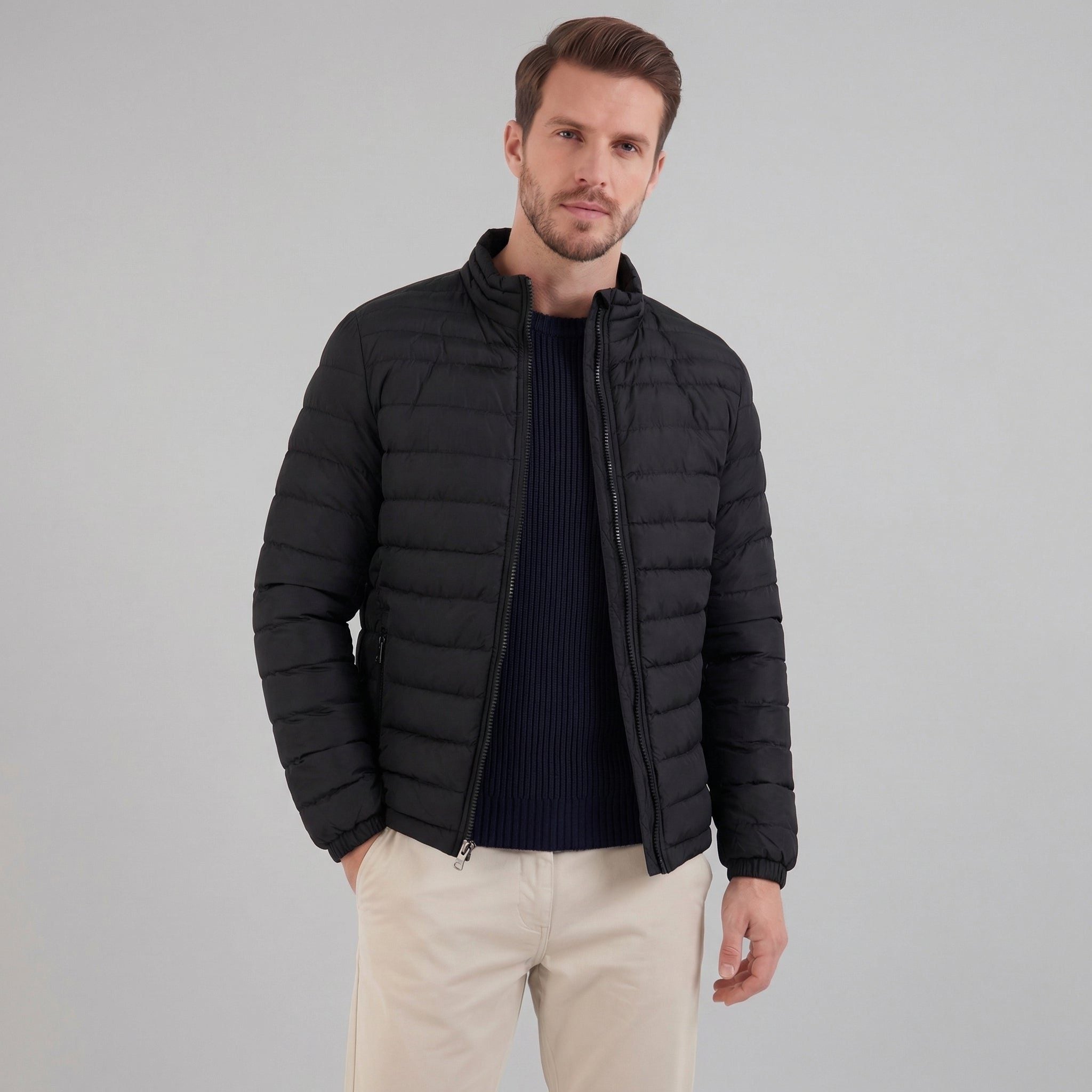 Quilted Puffer Jacket for Men