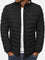 Lightweight Padded Bomber Jacket with Stand Collar for Men