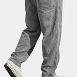 Relaxed Fit Corduroy Trousers for Men