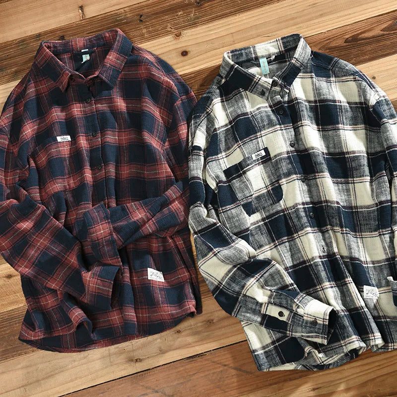Relaxed Fit Plaid Shirt for Men - View 5