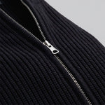 Ribbed Knit Zip-Up Cardigan for Men - View 9