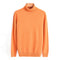 Roll Neck Knit Jumper for Men - Orange