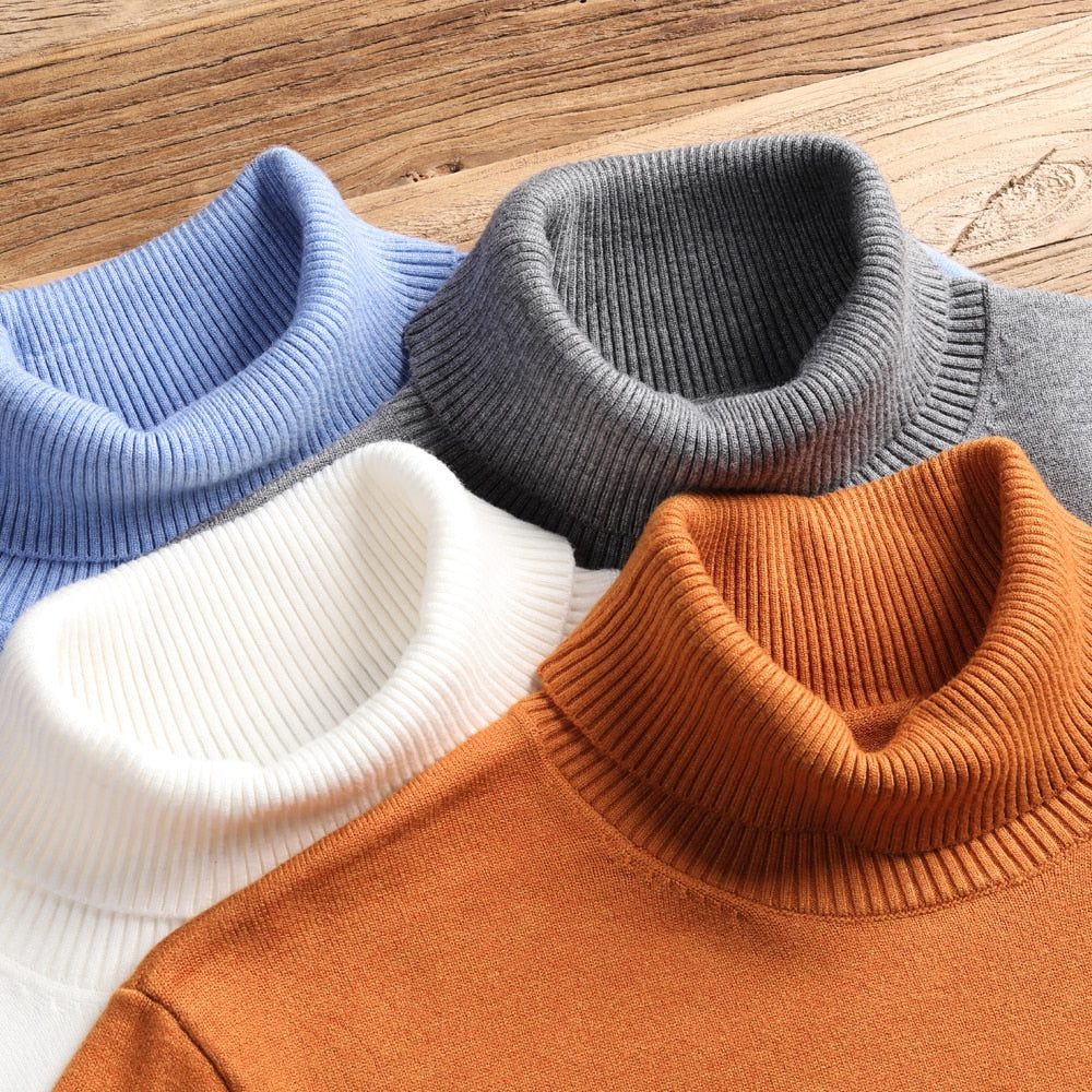 Roll Neck Knit Jumper for Men - View 2