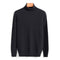 Roll Neck Knit Jumper for Men - Black