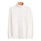 Roll Neck Knit Jumper for Men - White