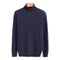 Roll Neck Knit Jumper for Men - Navy