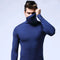 Roll Neck Long Sleeve Thermal Top for Men