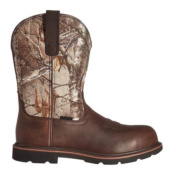 Round Toe Mid Calf Cowboy Boots for Men