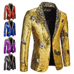 Sequin Lapel Blazer for Men