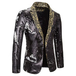 Sequin Lapel Blazer for Men - View 4