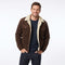 Sherpa Corduroy Jacket for Men - Coffee