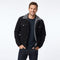 Sherpa-Lined Corduroy Jacket for Men - Black & Grey