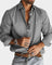 Slim Fit Button-Down Long Sleeve Shirt for Men - Grijs