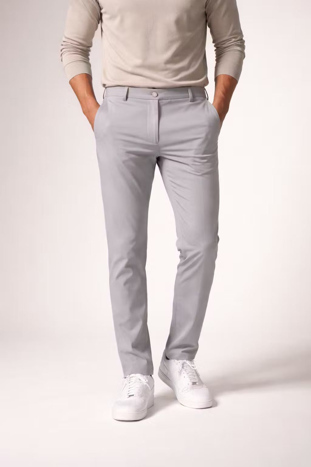 Slim Fit Chino Trousers for Men