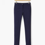 Slim Fit Chino Trousers for Men - Marineblauw