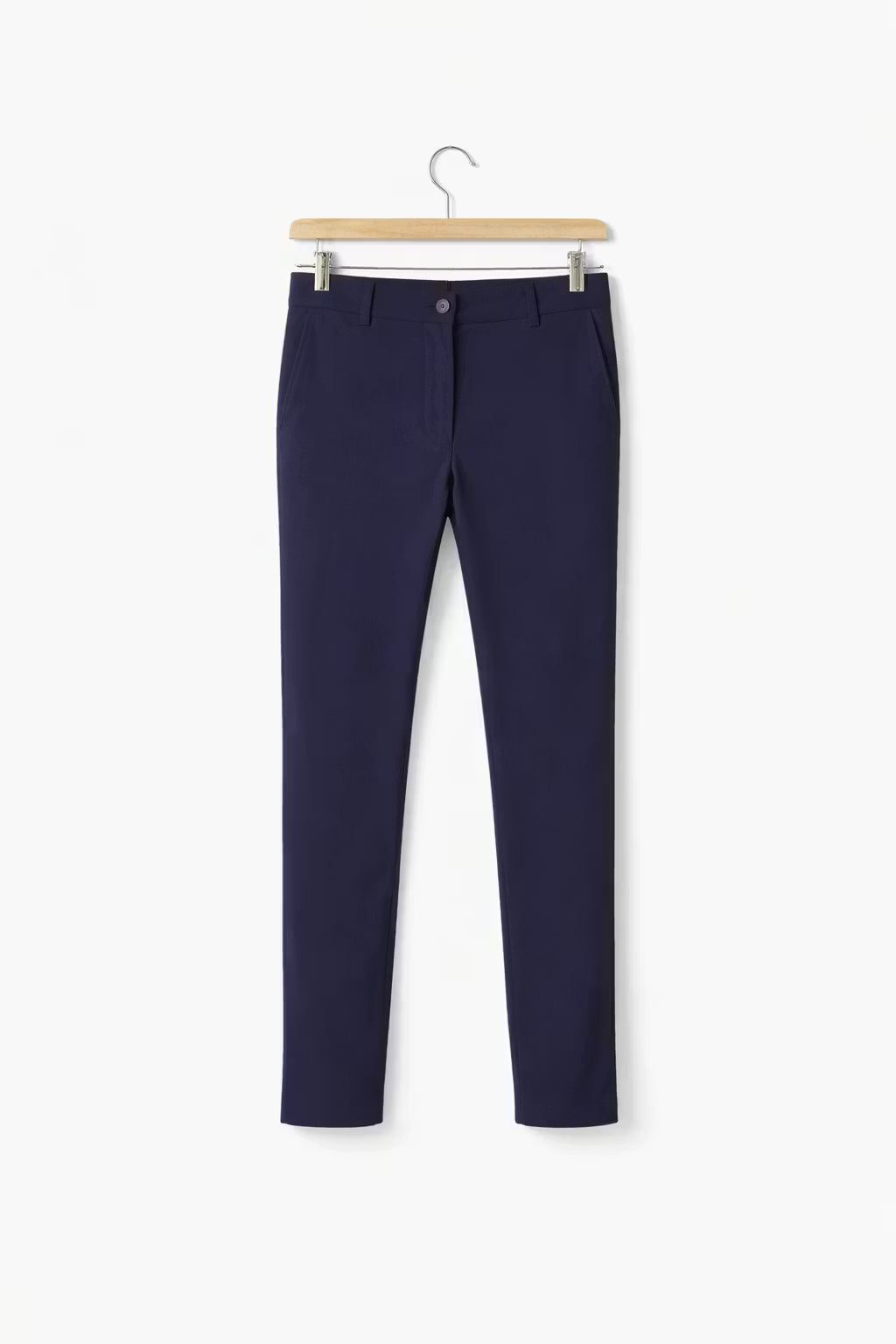 Slim Fit Chino Trousers for Men - Marineblauw