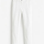 Slim Fit Chino Trousers for Men - Wit