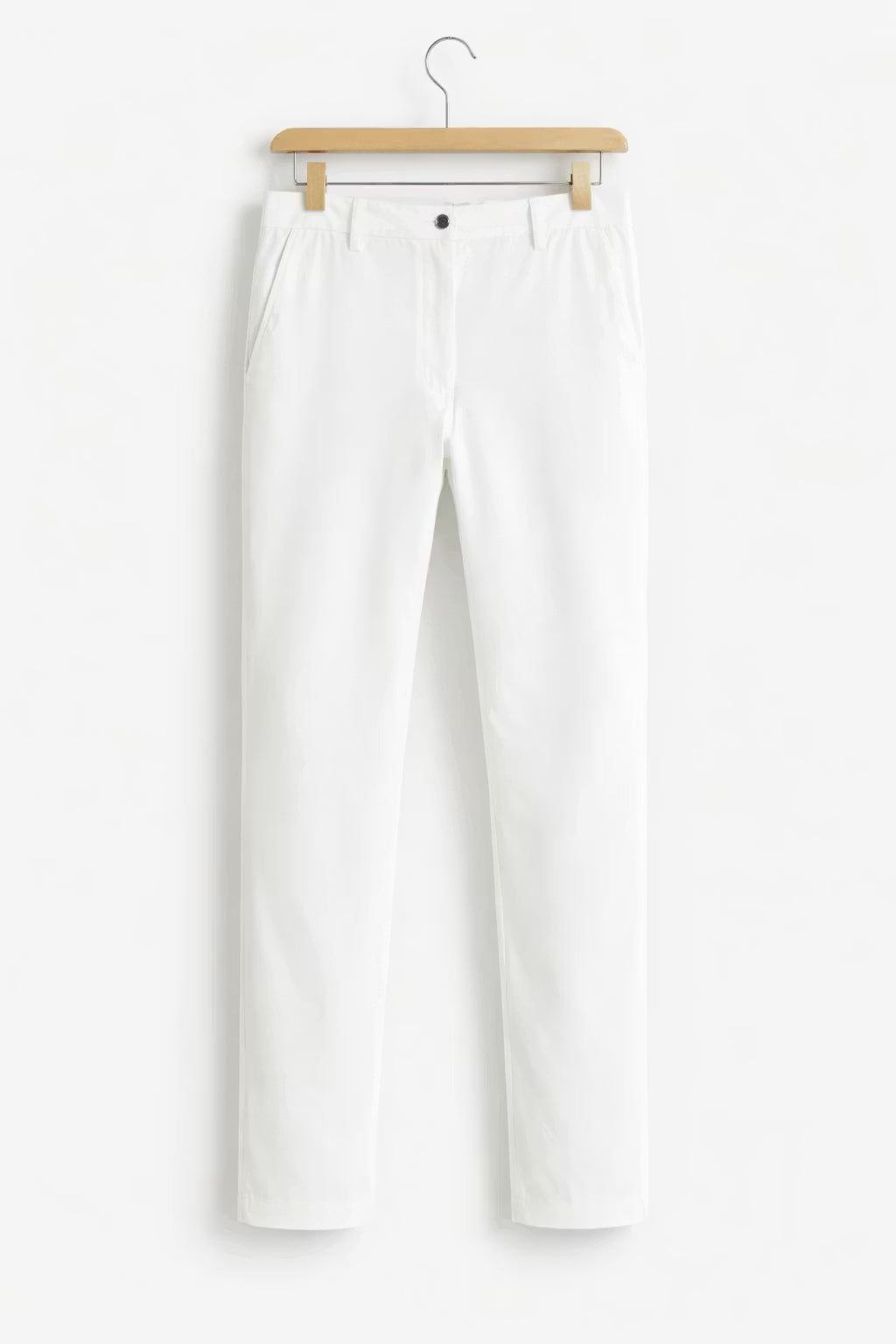 Slim Fit Chino Trousers for Men - Wit