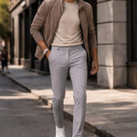 Slim Fit Chino Trousers for Men - View 8