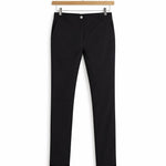 Slim Fit Chino Trousers for Men - Zwart