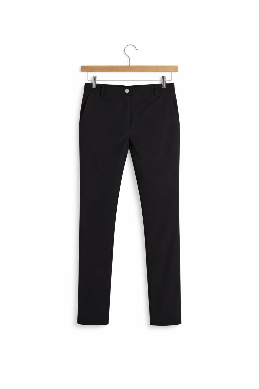 Slim Fit Chino Trousers for Men - Zwart