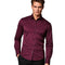 Slim Fit Satin Shirt with Long Sleeves for Men