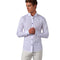 Slim Fit Satin Shirt with Long Sleeves for Men - White