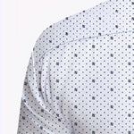 Slim Fit Long Sleeve Shirt with Micro Texture for Men - View 3