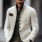Stand Collar Single Breasted Cardigan for Men