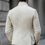 Stand Collar Single Breasted Cardigan for Men - View 4