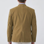 Stand Collar Suede Look Jacket for Men - View 2