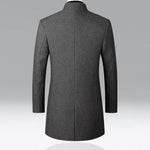 Stand Collar Wool Coat for Men - View 6
