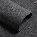 Stand Collar Wool Coat for Men - View 7