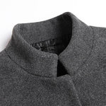 Stand Collar Wool Coat for Men - View 8