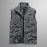 Stand Collar Zip-Up Gilet for Men - View 10