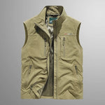 Stand Collar Zip-Up Gilet for Men - View 13