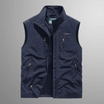 Stand Collar Zip-Up Gilet for Men - View 14