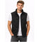 Stand Collar Zip-Up Gilet for Men - Zwart