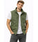 Stand Collar Zip-Up Gilet for Men - Groen