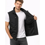 Stand Collar Zip-Up Gilet for Men - View 8
