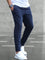 Straight Leg Casual Trousers for Men - Marineblauw