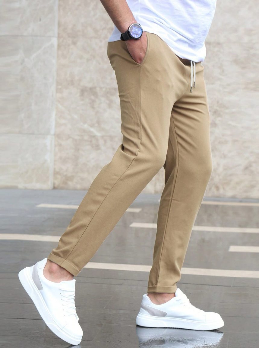 Straight Leg Casual Trousers for Men - View 7