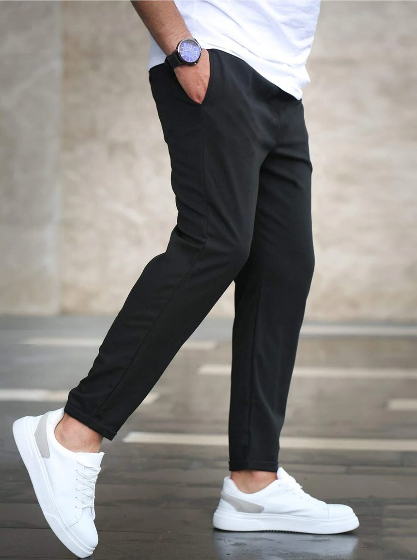 Straight Leg Casual Trousers for Men - View 9